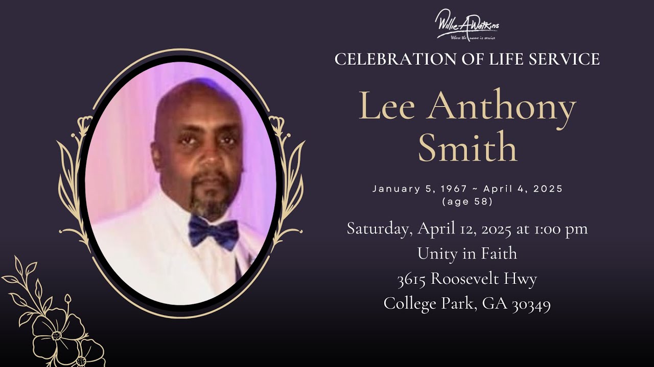 Celebrating The Life & Legacy of Lee Anthony Smith YouTube