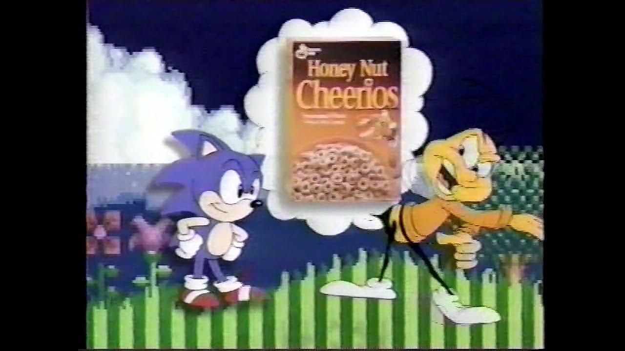 Honey Nut Cheerios Commercial featuring Sonic the Hedgehog (1994) - YouTube