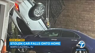 Video shows stolen car fall 20 feet and crash onto home Net Worth