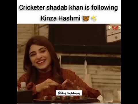 Shadab Khan ❤Follow kinza Hashmi ❤❤ #shorts #shadabkhan #subscribe #kinzahashmi #cricket