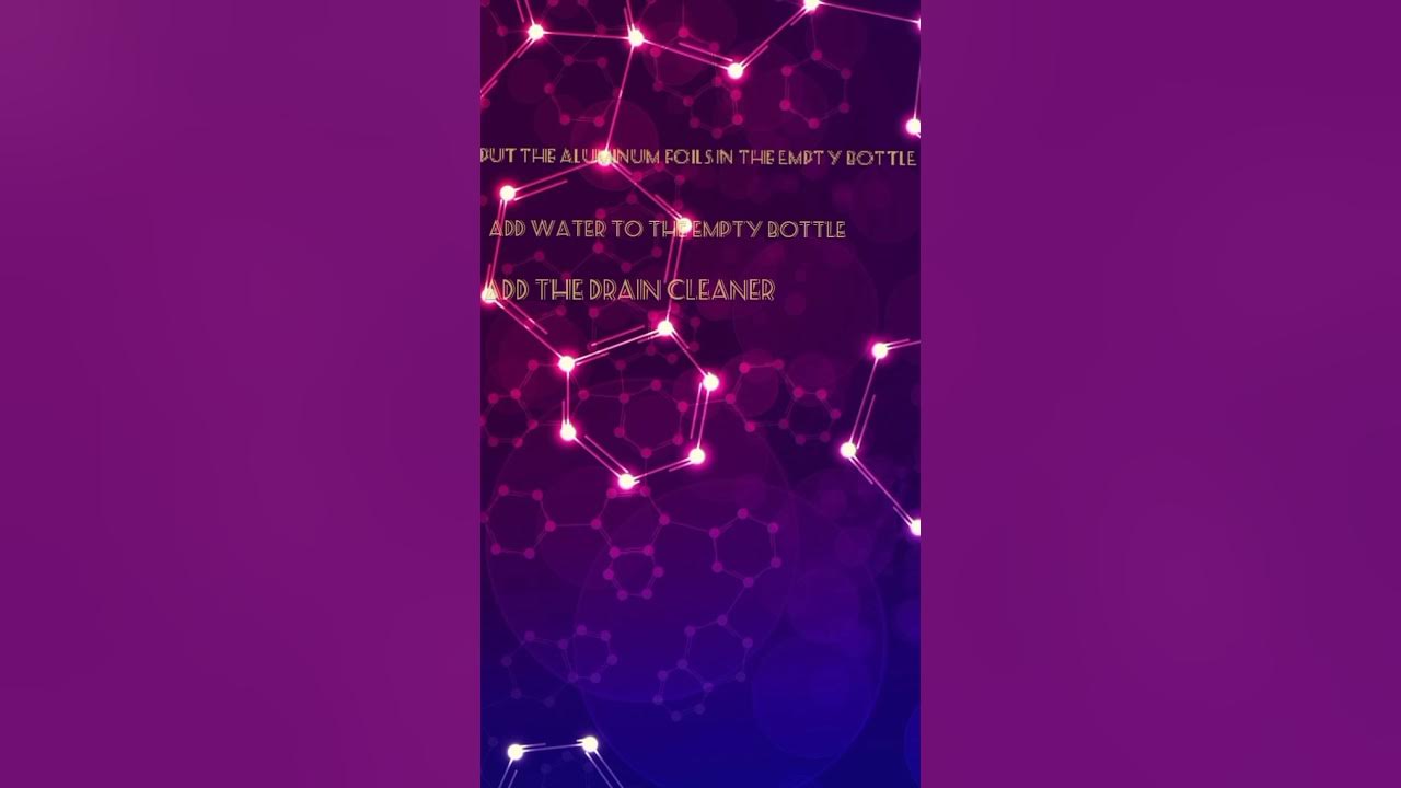 Drain cleaner and aluminum foil reaction YouTube