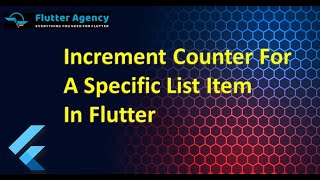 How to Increment Counter For a Specific List Item In Flutter ? screenshot 2