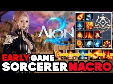 aLuckyRO — AION 2 Latest Sorcerer PvE Macro Setup for Global