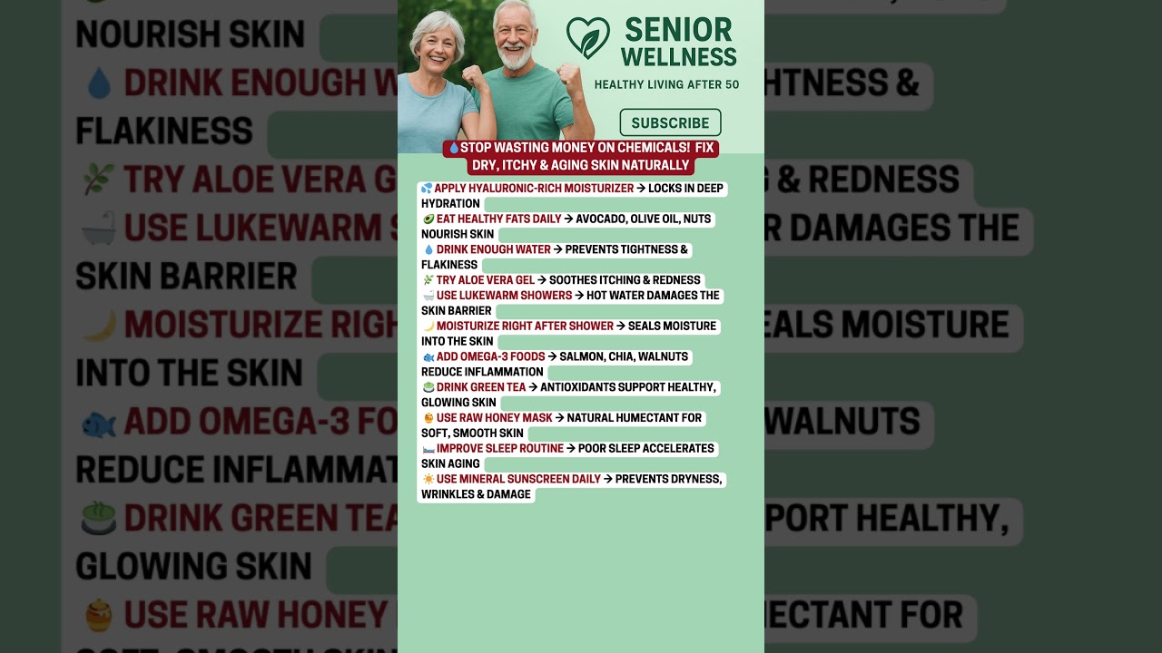 💧STOP WASTING MONEY ON CHEMICALS!  FIX DRY, ITCHY & AGING SKIN NATURALLY 