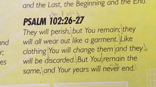 T&T Grace in Action 1.5 Gold Psalm 102:26-27 NIV