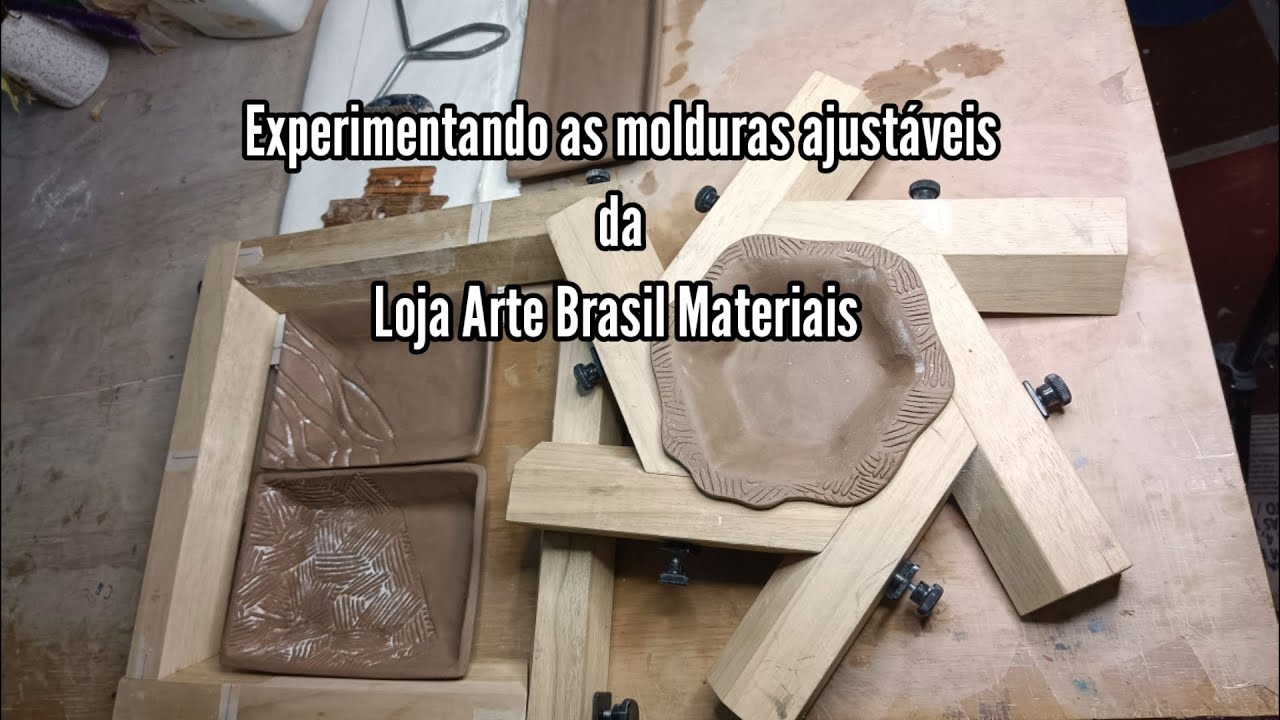 Como usar a moldura de madeira ajustável da Arte Brasil  para criar peças de #cerâmica  incríveis!
