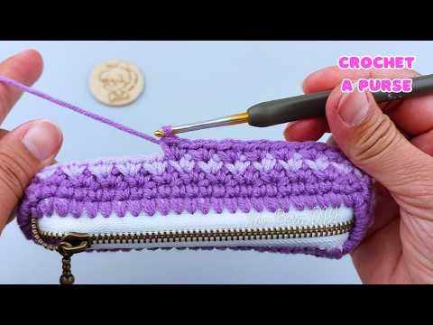 Crochet Purse with Beautiful and Pretty Neat Stitches | Vivi Berry DIY