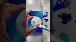 Acrylic painting moon , #shorts #art #painting