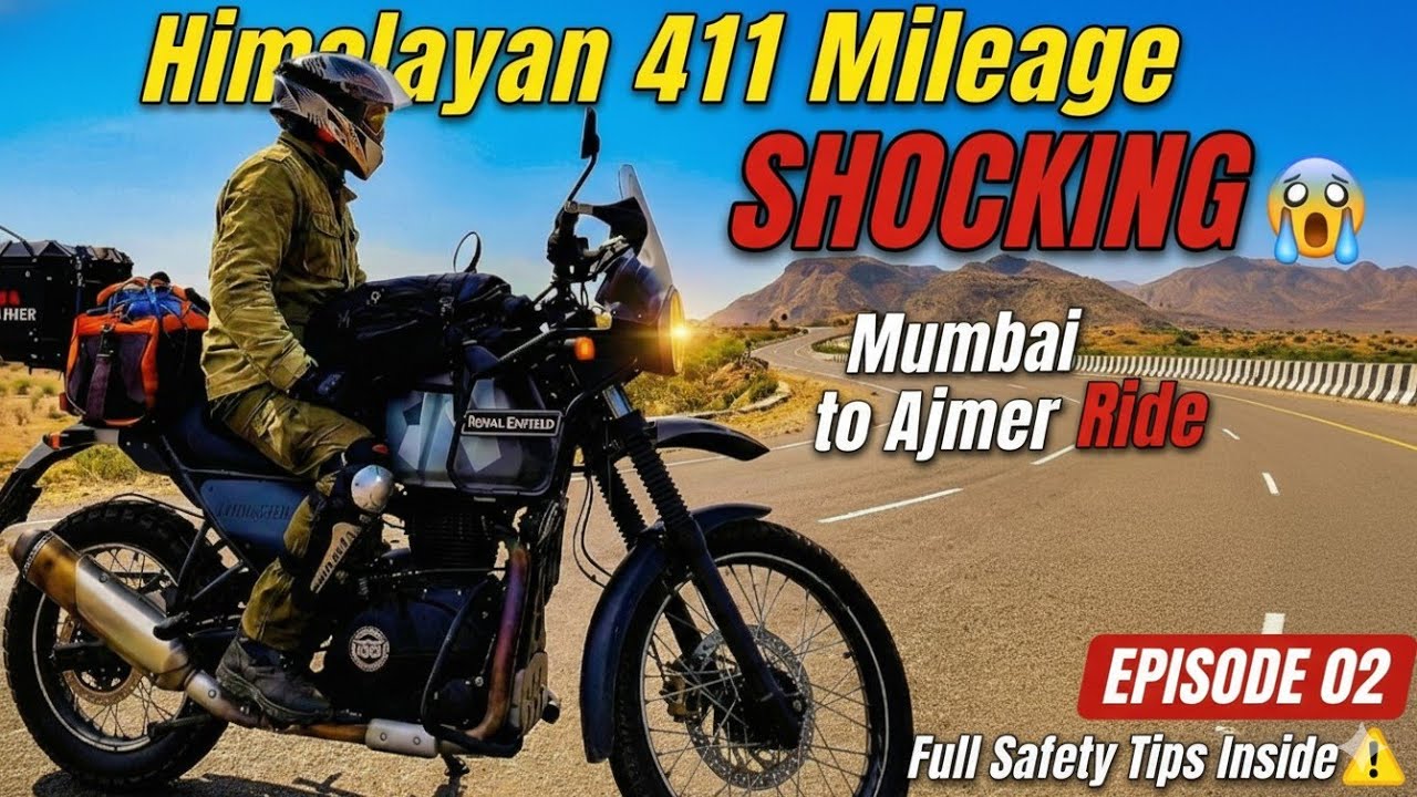 Mumbai to Ajmer Ride EP-02 | Himalayan 411 Mileage SHOCKING 😱🔥 | Safety Tips & Precautions
