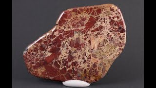 ブレシェイティッドジャスパー スライス板 磨き 149g｜天然石 原石