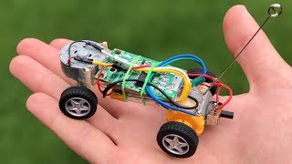 How to Make a Micro RC Car (Powerful Car) - Amazing Toy