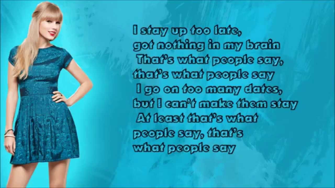 Taylor Swift Shake It Off Lyrics YouTube