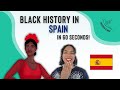 Black history in spain in 60 seconds