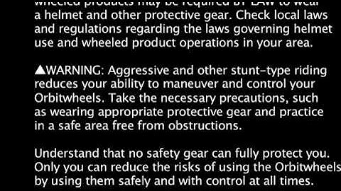 Orbitwheel Instructions