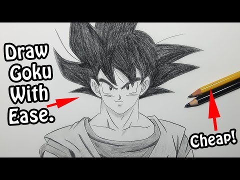 Kakarot – Son Goku – Dragon Ball Z Charcoal Drawing Manga