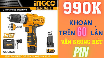 ĐOÁN XEM SAO - ĐỐ ANH EM BIẾT LÀ 1 CỤC PIN 12V INGCO KHOAN ĐƯỢC BAO NHIÊU LỖ KHOAN TƯỜNG