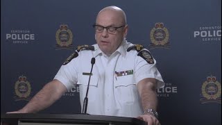 Edmonton police chief links drop in crime to increased police funding