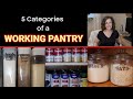 5 CATEGORIES OF A WORKING PANTRY | GET YOUR PREPS ORGANIZED #prepperpantry #organizedpantry