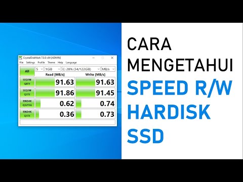 Cara Mengetahui Kecepatan Hardisk HDD/SSD dengan Aplikasi CrystalDiskMark | 2020