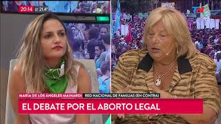 El debate por el aborto legal en Bella Tarde