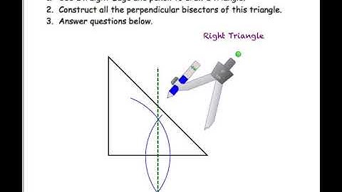 Right Triangle Perpendicular Bisectors Constructions