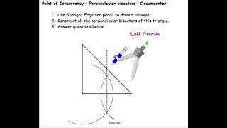 Right Triangle Perpendicular Bisectors Constructions
