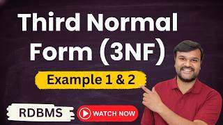 Third Normal Form (3NF) | Solved Examples 1 & 2 | Normalization | RDBMS