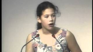 Severn Cullis-Suzuki speaking at Rio in 1992