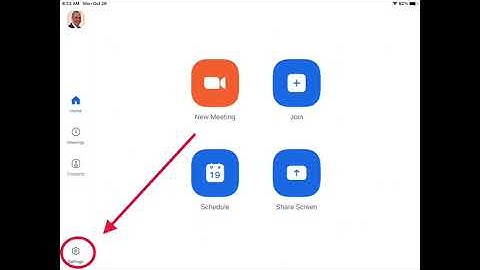 Changing Display Name in Zoom on an iPad