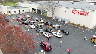 AKRON CANTON FOODBANK DISTRIBUTION DURING CORONAVIRUS - Shot and edited by David Bradford