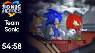 Sonic Heroes - Team Sonic Speedrun - 54:58 [Game Time] screenshot 5