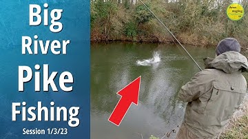 Big River Pike - Predator Float Fishing With Circle Hooks - 1/3/23 (Video 389)