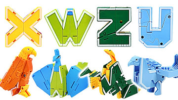 Alphabet insect, bird transforming robot! Defeat the hunters and monsters! | DuDuPopTOY