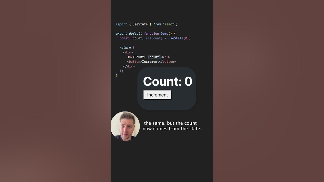 usestate-simple-react-hooks-shorts-youtube