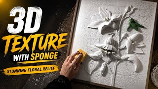You Won t Believe What I Use to Create 3D Flower Art Foam Sponge Metal Mesh