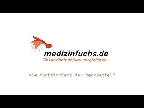 So funktioniert der Merkzettel - medizinfuchs.de - YouTube