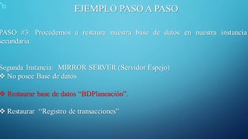 SMBD - Espejo de Base de Datos.