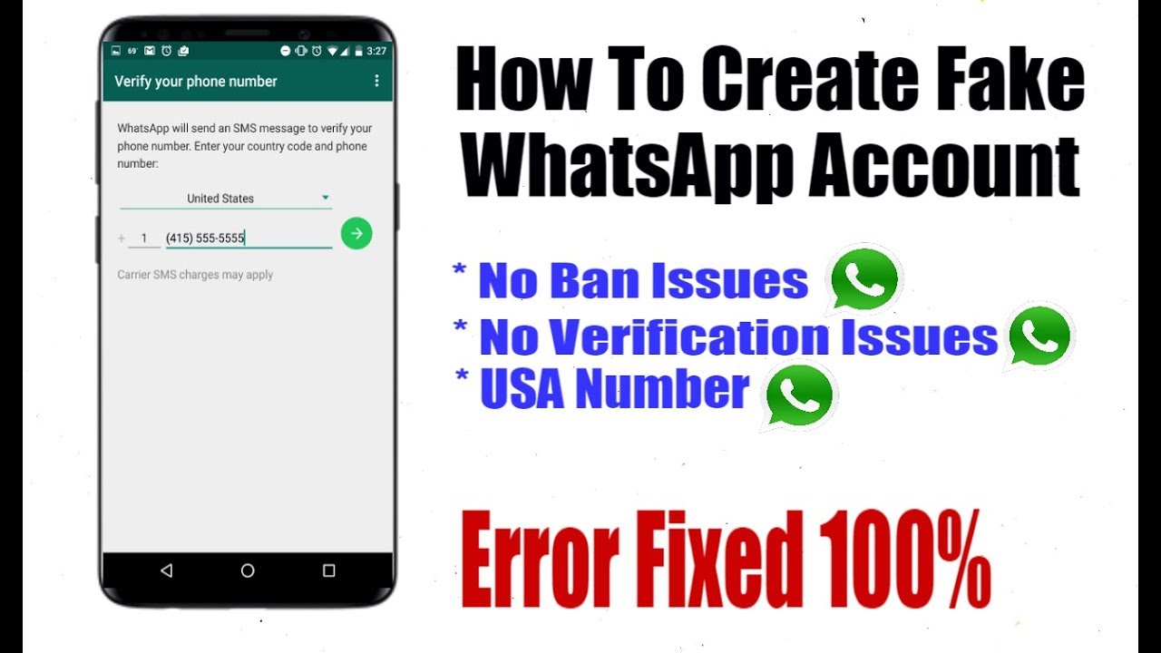 Whatsapp fake number verification