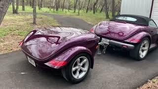 1999 Plymouth Prowler with trailer walk around