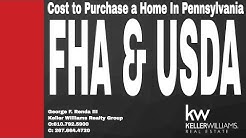 Pennsylvania: Cost to purchase a home FHA & USDA 