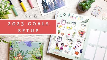2023 Goals Setup | Ink Bucket Planner 2023 Setup | Sanjana Raj