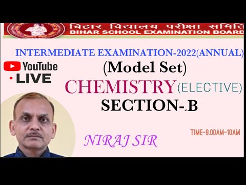 MODEL SET CHEMISTRY (section—B)Board Exam (12th)2022