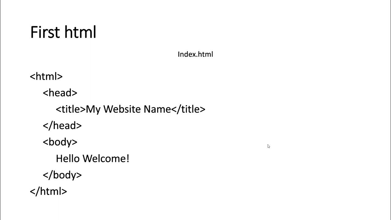 Basic HTML - testing purpose - YouTube