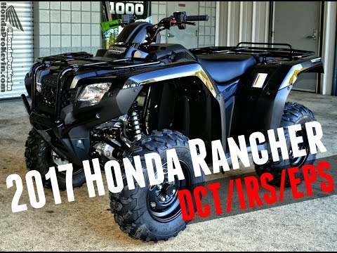 2017-honda-rancher-420-dct-+-irs-+-eps-4x4-atv-(trx420fa6h)-walk-around-video-|-black