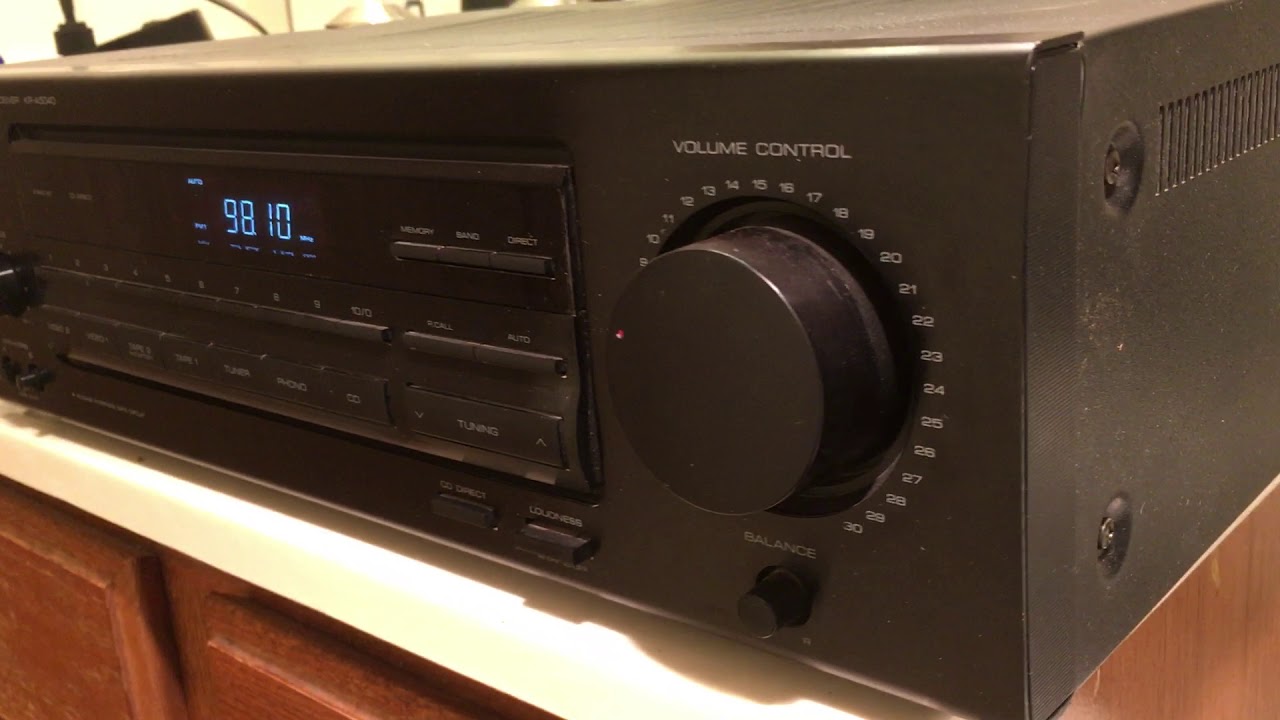 Kenwood KR A5040 AM / FM 80Watt Receiver YouTube