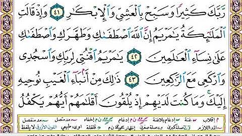 ماهر المعيقلي سورة ال عمران مكتوبة