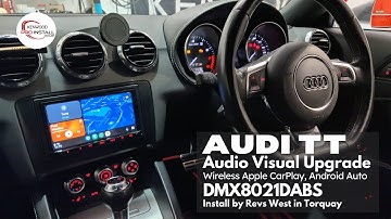 Audi TT Goes Wireless CarPlay, Android Auto KENWOOD DMX8021DABS #audi #carplay #caraudio