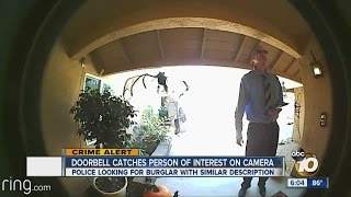 Doorbell catches person of interest on camera