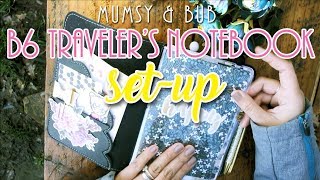 Raven B6 Traveler's Notebook Set-up | Mumsy & Bub