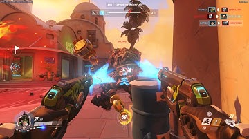 Overwatch CTF: Raptor goes 8 and 1 on Tracer w/ Score Board for flag captures